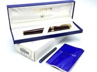 Stunning Vintage C1990 Waterman Paris L etalon Burgundy Lacquer Fountain Pen 18k
