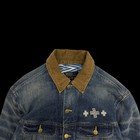 Polo Ralph Lauren X Naiomi Glasses Denim Trucker Jacket Faded Blue  size M 