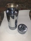 Vintage Chase Usa Art Deco Chrome Cocktail Gaiety Shaker Black Bands