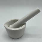 Vtg Mortar  pestle Ceramic Coors 520-0 Apothecary Pharmacy Pill Grinder Herbs