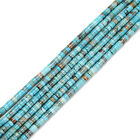 Grade Aa Natural Genuine Blue Turquoise Heishi Disc Beads Size 2x2mm 15 5   Strd