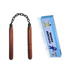 Gyronax Nunchaku Wooden Golden Handle  brown 
