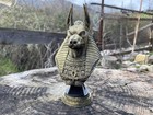 Anubis Bust Statue     Egyptian God Of The Dead Figurine     3d Printed Hand Painted