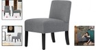 Durable Fabric Armless Dining Chair With Foam Cushion - Modern Comfort   Style