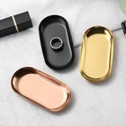 Oval Stainless Steel Nail Art Tool Cosmetic Storage Tray Manicure Kit Plates