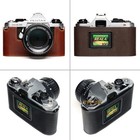 For Pentax Me me Super Mv Mv-1  Genuine Real Leather Half Camera Case Bag Cover