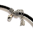 New American West Cord Necklace Black Leather Sterling Silver 4mm New In Aw Box