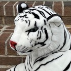Melissa   Doug White Tiger Jumbo Xxl Plush Stuffed Animal 40   excluding Tail 