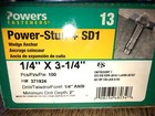 1 4  X 3-1 4  Power Stud Wedge Anchor Box Of 100  Drill Depth 2 