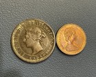 Group Of 2 Canadian Cents     1887 Large Cent   1967 Centennial Cent
