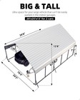 20x25 Ft Heavy Duty Metal Carport For 2 Cars With Reinforced Steel Frame