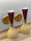 Mid Century Brass Wall Sconce Stilnovo Style Handmade Vintage Lamps