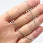 925 Sterling Silver Italy Thin Box Chain Necklace 16   