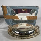 Vintage International Silver Co Silver Plated Vegetable Dish 11 5   x8 5    W  Lid