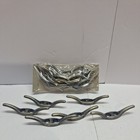 2-1 2 In  Rope Cleat In Antique Brass 15 Total