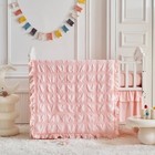 Ruffled Crib Bedding Set Baby Boho Quilted Comforter With Fitted Sheet And Be   