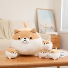 Sqeqe Shiba Inu Plush Toy With 4 Baby Shiba Inu Stuffed Animals