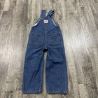 Vintage Carhartt Bib Overalls Kids 6x 7 Blue Denim Double Knee Y2k Y13dst