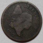 1797 Liberty Cap Half Cent - 1 Over 1 - Plain Edge - Us 1 2c Copper Coin