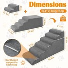 Naizea Xxl 6 Step 7 Step Dog Stairs For High Beds With Removable Washable Cover