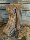 1900s Zinc Corbel Folk Art Country Architectural Salvage Victorian Shelf Antique