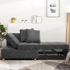 Convertible Sofa Bed Chair 4-in-1 Sofa Bed 3-seat Futon Linen Sleeper Bed Couch 