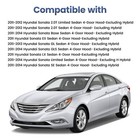 2 For 2011-2014 Hyundai Sonata Front Hood Gas Lift Supports Struts Shocks 6489
