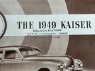 1949 Kaiser Vintage Original Car Sales Brochure Foldout - Deluxe