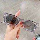 Thick Square Polarized Sunglasses Fashion Chunky Rectangle Shades Sun Glasses