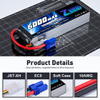 2x Zeee 3s Lipo Battery 6000mah 11 1v 120c Ec5 For Rc Car Truck Helicopter Quad