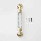 Brass Outdoor Weather Thermometer Hearth   Hand    With Magnolia  Wall-mountable A
