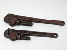 Lot Of 2 Vintage Toledo Pipe Wrenches  18    14  Heavy Duty  Made In Usa