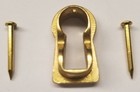 Polish Brass Keyhole Insert Cover Thread Escutcheon Antique Vintage Key Desk New