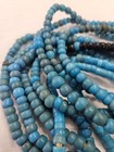 Antique Blue Prosser   Padre Trade Beads 5 Strands 470 pc Bulk 22  6mm-9mm