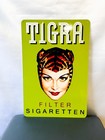 Tigra Filter Zigaretten     Vintage Cigarette Advertising Metal Sign     60    40 Cm
