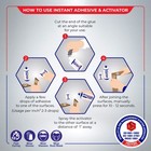 Super Ca Glue  3 X 1 7 Oz  With Spray Adhesive Activator  3 X 6 7 Fl Oz  - Cy   