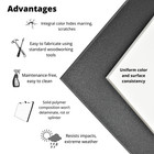 Buyplastic Black Hdpe Boat Board  Marine Grade Plastic  3 4  X 24  X 54 