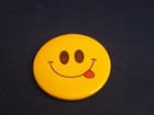 Smiley  happy  Face -  wise Guy  Button Pin Pinback 2 1 4  Badge  Fundraiser