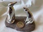 David Andersen  Sterling Silver Polar Bear  penguin Salt And Pepper Original Box