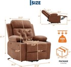 Oversized Electric Power Lift Recliner Chair W  Vibration Massage   Lumbar Heat