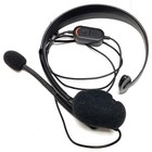 Original  Microsoft Xbox 360 Genuine Oem Black Wired Chat Headset W  Mic Tested