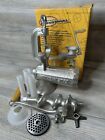 Vintage Northern Industrial Meat Grinder With Sausage Stuffers