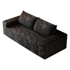 63  Cloud Loveseat Sofa Corduroy Deep Seat No Assembly Couch In A Box Black