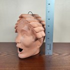 Carruth Style Terracotta Man   s Head 7    Birdhouse - Missing Bird Stand On Chin