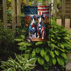 Caroline s Treasures All American English Bull Terrier Garden Flag Dac4231gf