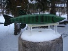 Vintage Art Marcy Northern Fish Spearing Decoy Folk Art Decoy