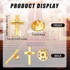 50 Pcs Cross Pins Religious Christian Pins Bulk Small Enamel Lapel Brooch Gif   