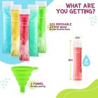 Frozip 125 Disposable Ice Popsicle Mold Bags  Bpa Free Freezer Tubes With 