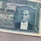 F  nd  k Yiyen K  zlar Mustafa Kemal Ataturk Banknote Turkish L1930 5 Lira Currency