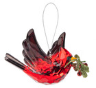 Ganz Kissing Krystal  acrylic  Cardinal In Flight Orn 